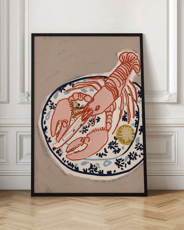 Pink Lobster Dinner | Poster - Room Interior 1