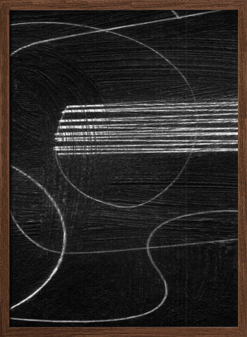 Black 2 | Poster - Walnut Frame Interior
