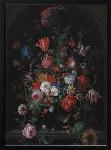 Flower Piece | Poster - Black Metal Frame Interior