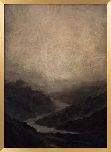 Highland River | Poster - Gold Frame Interior
