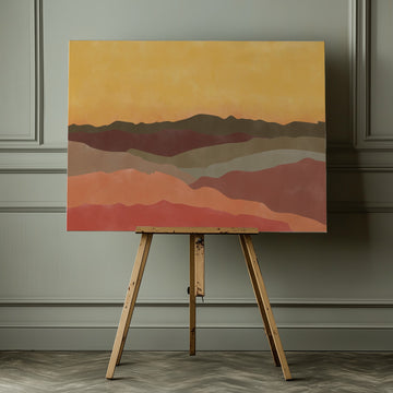 Warm Desert Layers | Canvas - Room Interior 1