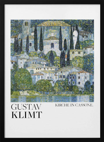 Kirche In Cassone (1913) Poster | Poster - Black Metal Frame Interior
