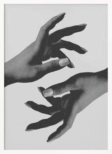 Elegant Hand Gesture | Poster - White Frame Interior