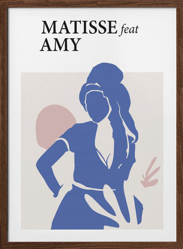 Matisse Feat Amy | Poster - Walnut Frame Interior