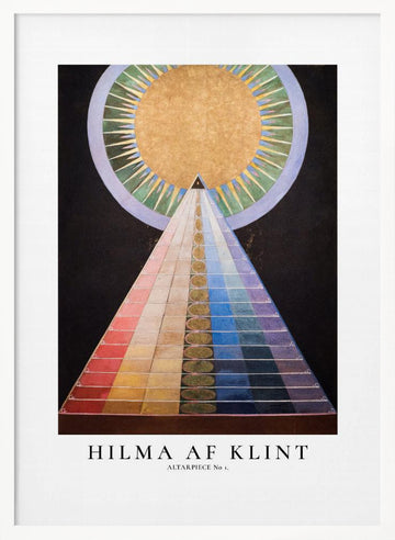 Altarpiece No1 Poster | Poster - White Frame Interior