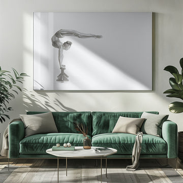 Silver Gymnast Handstand | Poster - Room Interior 1