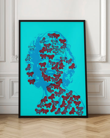 Pop Art Butterfly Woman | Poster - Room Interior 1