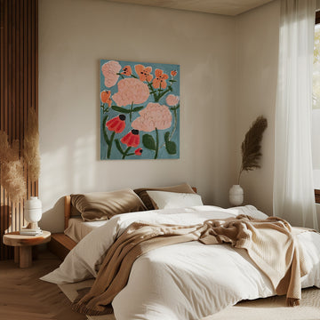 Colorful Abstract Garden | Canvas - Room Interior 2