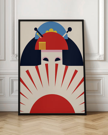 Japanese Geisha Rising Sun | Poster - Room Interior 1
