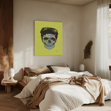 Vibrant Skull Art | Canvas - Room Interior 2