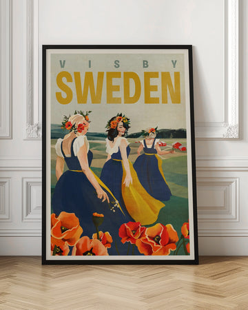 Visby Sweden Flower Girls | Poster - Room Interior 1