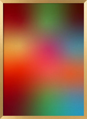 Vibrant Color Gradient | Poster - Gold Frame Interior