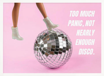 Too Much Disco Fun | Poster - White Frame Interior
