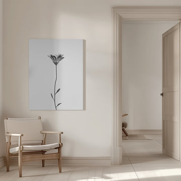 Elegant Floral Silhouette | Canvas - Room Interior 1