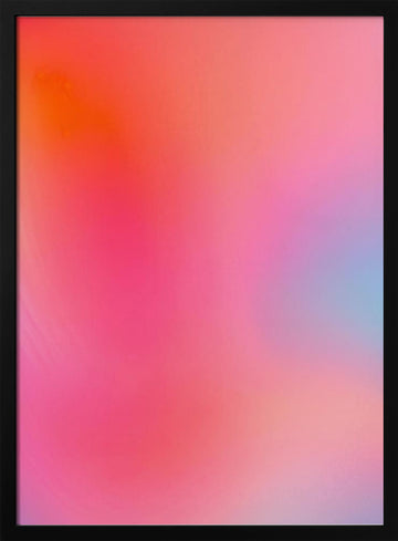 Dreamy Color Blend | Poster - Black Metal Frame Interior