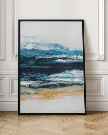 Abstract Ocean Layers | Poster - Room Interior 1