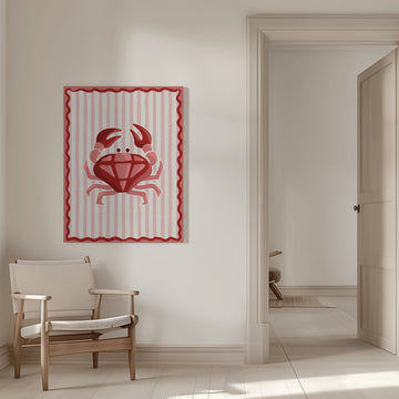 Pink Diamond Crab | Canvas - Room Interior 1