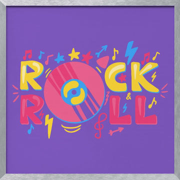 Rock And Roll Energy | Poster - Silver Frame Interior