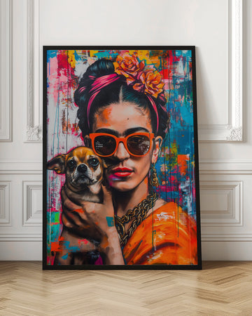 Colorful Pop Art Woman | Poster - Room Interior 1