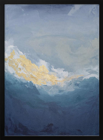 Natural Beauty of Ocean | Poster - Black Metal Frame Interior