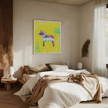 Graffiti Dala Horse | Canvas - Room Interior 2