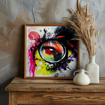 Colorful Abstract Eye | Poster - Room Interior 1