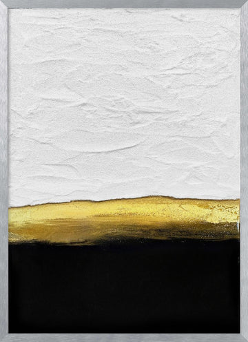 Golden Horizon | Poster - Silver Frame Interior