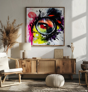 Colorful Abstract Eye | Poster - Room Interior 2