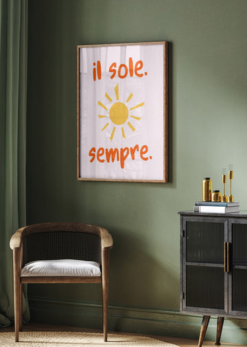 Italian Sun Always | Poster - Room Interior 2