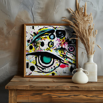 Vibrant Abstract Gaze | Poster - Room Interior 1