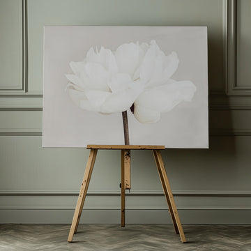 White Peony Bloom | Canvas - Canvas Interior