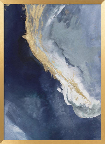 Golden Drift | Poster - Gold Frame Interior