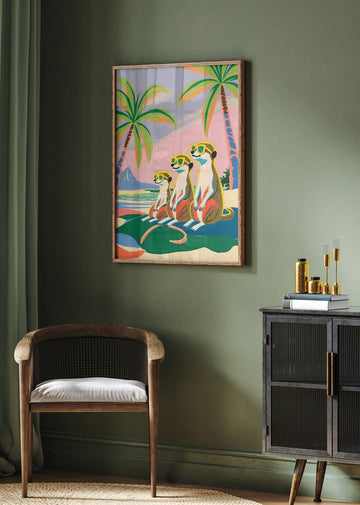 Meerkats Beach Vacation | Poster - Room Interior 2