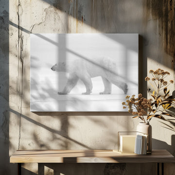 Walking Polar Bear | Canvas - Room Interior 2