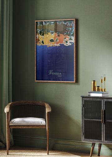 Colorful Venice Reflections | Poster - Room Interior 2