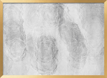 Monochrome Marble Texture | Poster - Gold Frame Interior