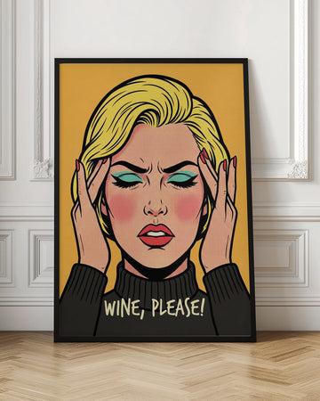 Wine Please Pop Art | Poster - Room Interior 1