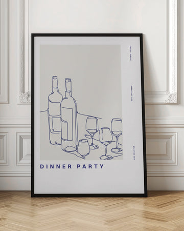 Wine Night Sketch | Poster - Room Interior 1