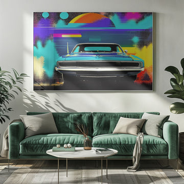 Classic Car Pop Art | Poster - Room Interior 1