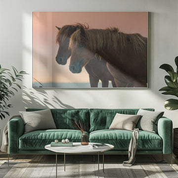 Peaceful Wild Horses | Poster - Room Interior 1