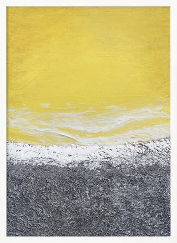 Textured Beach Abstract | Poster - White Frame Interior