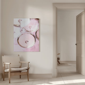 Soft Pink Champagne Glasses | Canvas - Room Interior 1