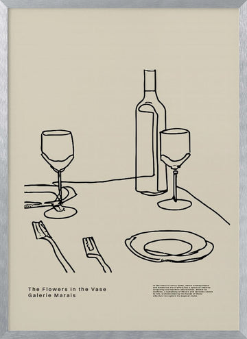 Tabletop Simplicity | Poster - Silver Frame Interior