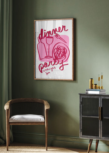 Dinner Party | Poster - Room Interior 2