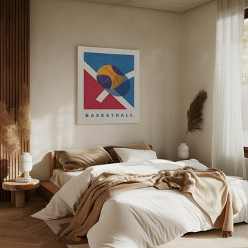 Retro Basketball Game | Canvas - Room Interior 2