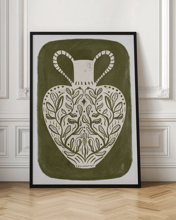 Botanical Folk Vase | Poster - Room Interior 1