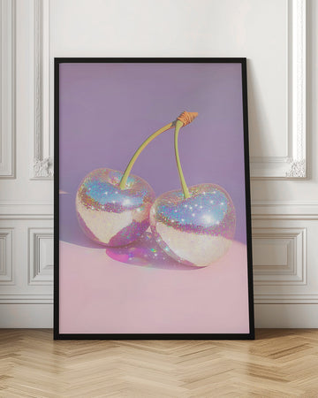 Sparkling Disco Cherries | Poster - Room Interior 1