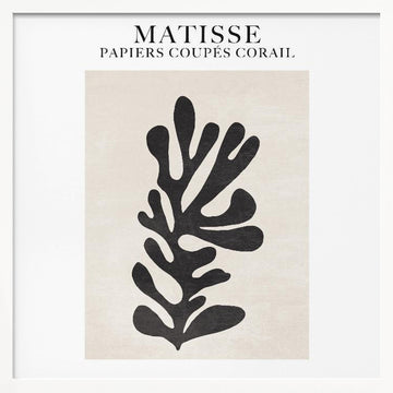 Coral Silhouette | Poster - White Frame Interior