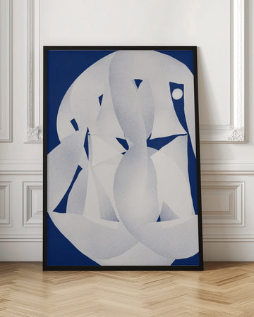 Abstract Blue Flow | Poster - Room Interior 1
