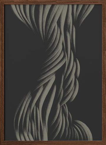 Twine | Poster - Walnut Frame Interior